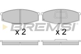 BREMSI BP2235 - PASTILLAS DE FRENO NISSAN