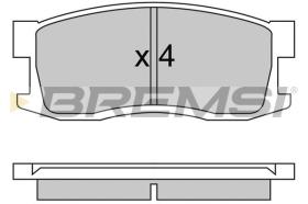 BREMSI BP2244 - PASTILLAS DE FRENO HONDA