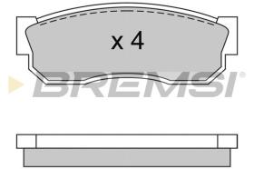 BREMSI BP2246 - PASTILLAS DE FRENO NISSAN, SUBARU