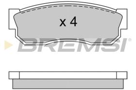 BREMSI BP2246 - PASTILLAS DE FRENO NISSAN, SUBARU