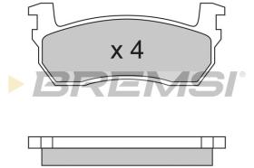 BREMSI BP2259 - PASTILLAS DE FRENO NISSAN