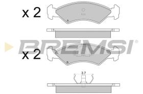 BREMSI BP2263 - PASTILLAS DE FRENO FORD