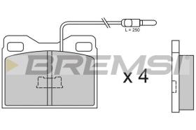 BREMSI BP2264 - PASTILLAS DE FRENO PEUGEOT, CITROEN