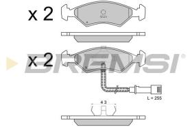 BREMSI BP2266 - PASTILLAS DE FRENO FORD