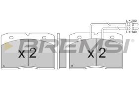 BREMSI BP2275 - PASTILLAS DE FRENO RENAULT, ALFA ROMEO, IVECO