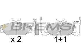 BREMSI BP2277 - PASTILLAS DE FRENO RENAULT