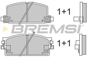 BREMSI BP2294 - PASTILLAS DE FRENO ISUZU