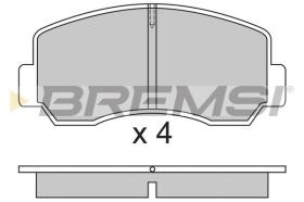 BREMSI BP2296 - PASTILLAS DE FRENO MAZDA, ASIA MOTORS