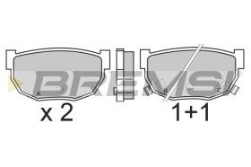 BREMSI BP2303 - PASTILLAS DE FRENO NISSAN, KIA, HYUNDAI