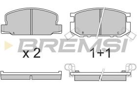 BREMSI BP2308 - PASTILLAS DE FRENO TOYOTA, DAIHATSU