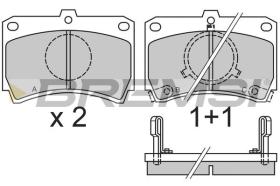 BREMSI BP2327 - PASTILLAS DE FRENO MAZDA