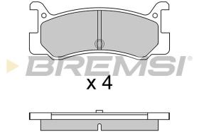 BREMSI BP2328 - PASTILLAS DE FRENO MAZDA, DAIHATSU