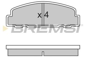 BREMSI BP2329 - PASTILLAS DE FRENO DAIHATSU