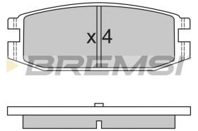 BREMSI BP2331 - PASTILLAS DE FRENO MITSUBISHI