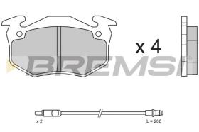 BREMSI BP2334 - PASTILLAS DE FRENO RENAULT