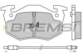 BREMSI BP2338 - PASTILLAS DE FRENO RENAULT, PEUGEOT