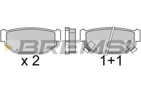 BREMSI BP2346 - PASTILLAS DE FRENO SUBARU