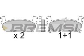 BREMSI BP2348 - PASTILLAS DE FRENO NISSAN