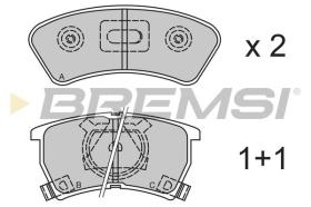 BREMSI BP2352 - PASTILLAS DE FRENO MAZDA