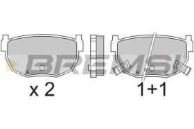 BREMSI BP2357 - PASTILLAS DE FRENO NISSAN