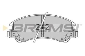 BREMSI BP2358 - PASTILLAS DE FRENO SUBARU