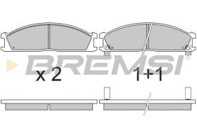 BREMSI BP2370 - PASTILLAS DE FRENO NISSAN