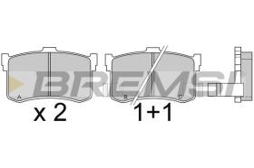 BREMSI BP2372 - PASTILLAS DE FRENO ROVER, HYUNDAI, HONDA, ACURA