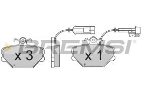 BREMSI BP2375 - PASTILLAS DE FRENO FIAT, LANCIA