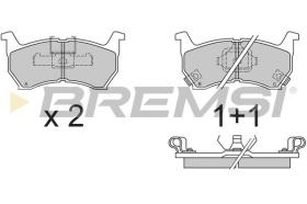 BREMSI BP2377 - PASTILLAS DE FRENO MAZDA