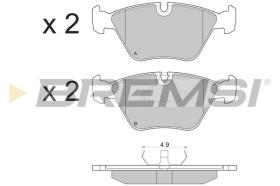 BREMSI BP2381 - PASTILLAS DE FRENO BMW