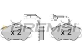 BREMSI BP2385 - PASTILLAS DE FRENO FIAT, ALFA ROMEO, LANCIA