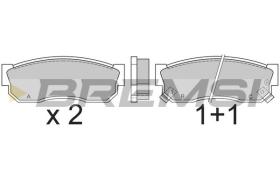 BREMSI BP2388 - PASTILLAS DE FRENO NISSAN