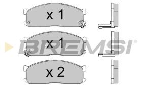 BREMSI BP2390 - PASTILLAS DE FRENO MAZDA, KIA