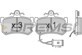 BREMSI BP2395 - PASTILLAS DE FRENO ROVER, HONDA