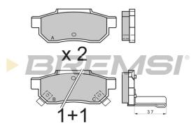 BREMSI BP2396 - PASTILLAS DE FRENO ROVER, MG, LOTUS, HONDA