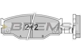 BREMSI BP2403 - PASTILLAS DE FRENO ISUZU