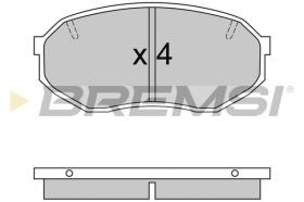 BREMSI BP2421 - PASTILLAS DE FRENO MAZDA