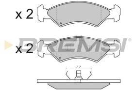 BREMSI BP2427 - PASTILLAS DE FRENO FORD, MAZDA, KIA, TVR, FERRARI