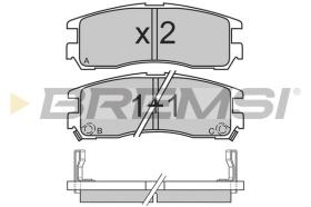 BREMSI BP2428 - PASTILLAS DE FRENO MITSUBISHI, HYUNDAI, CHRYSLER