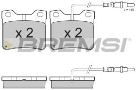 BREMSI BP2431 - PASTILLAS DE FRENO PEUGEOT