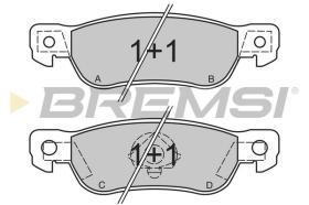 BREMSI BP2436 - PASTILLAS DE FRENO ISUZU