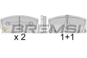 BREMSI BP2437 - PASTILLAS DE FRENO DAIHATSU