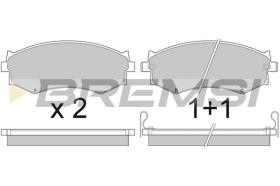 BREMSI BP2439 - PASTILLAS DE FRENO NISSAN