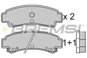 BREMSI BP2442 - PASTILLAS DE FRENO NISSAN