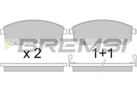 BREMSI BP2443 - PASTILLAS DE FRENO NISSAN