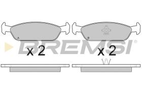 BREMSI BP2444 - PASTILLAS DE FRENO DAIHATSU