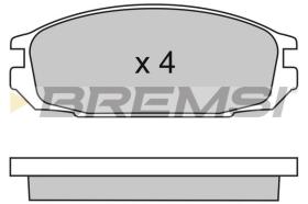 BREMSI BP2445 - PASTILLAS DE FRENO NISSAN