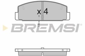 BREMSI BP2448 - PASTILLAS DE FRENO MAZDA, MITSUBISHI