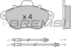 BREMSI BP2465 - PASTILLAS DE FRENO RENAULT, PEUGEOT