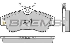 BREMSI BP2470 - PASTILLAS DE FRENO NISSAN